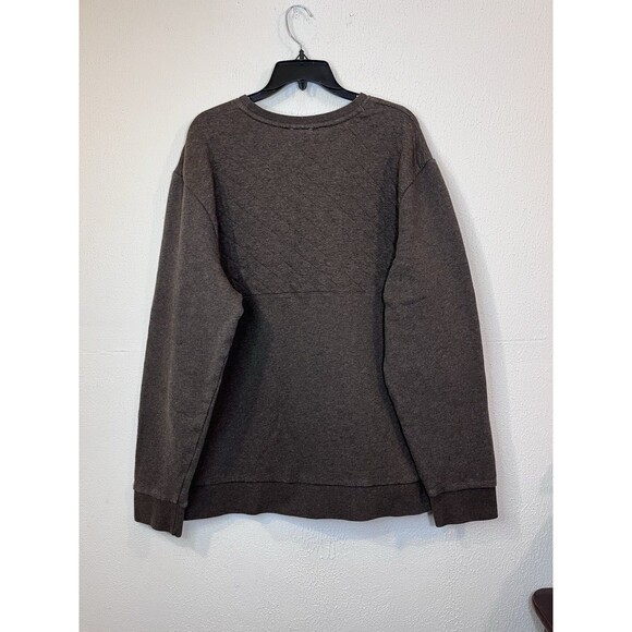 Patagonia Mens Organic Cotton Quilt Crewneck Sweatshirt Brown XL - Picture 3 of 8